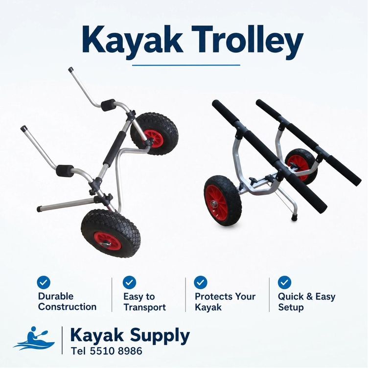 Kayak trolley for easy transport